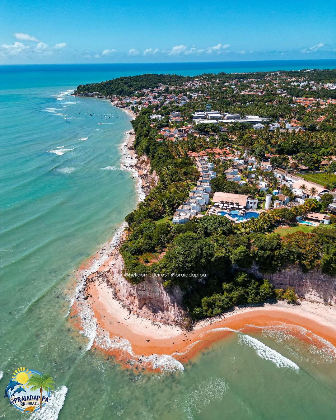 Vista aérea Praia de Pipa