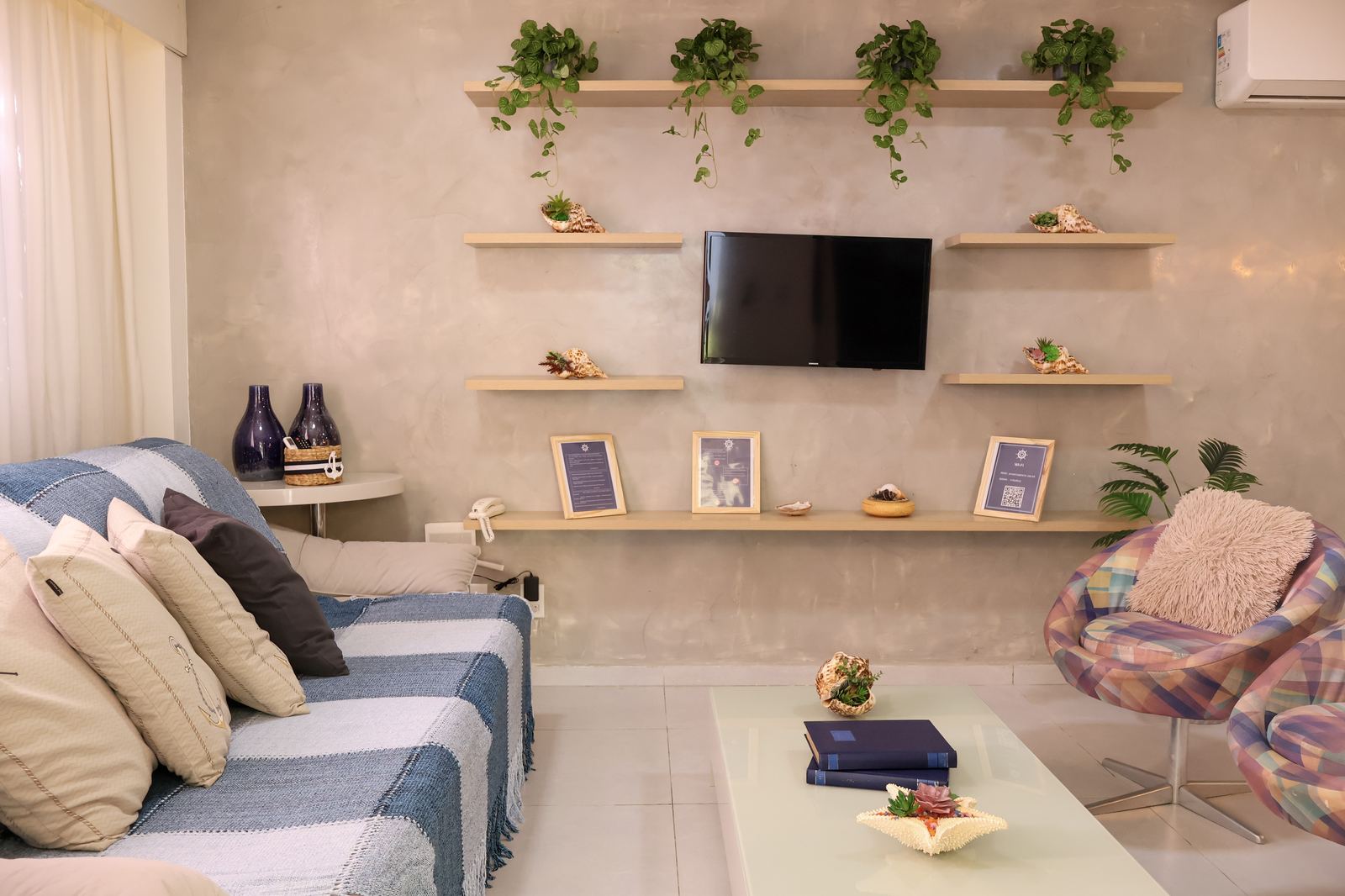 Flat Duplex - Sala decorada